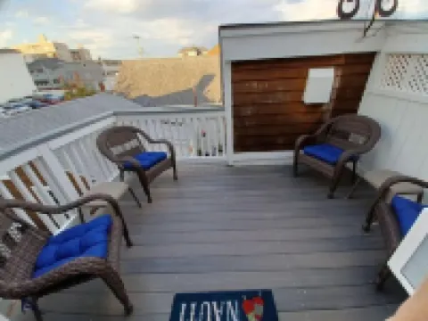 Drop anchor in our studio only steps to the beach