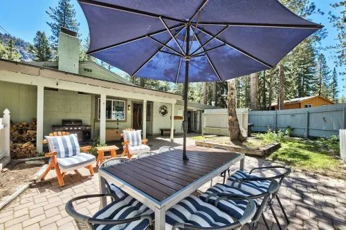 Tahoe Ranch, Summertime Pool, Hot Tub, on River, 3Bd, 2 BA, Family & Dog OK Walk
