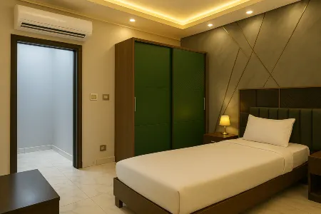 Beachfront Chalet in Porto Said with Pool & Gar