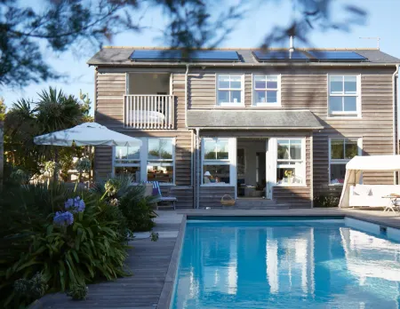 Beachfront House w Pool & Steam