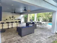 Heated Pool and Outdoor Lounge - Charming Island Retreat