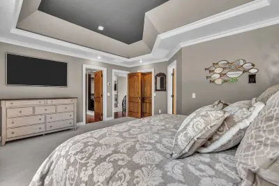 Estate Retreat in Toms River on Serene Brook with Private Island Hotels near JCPenney