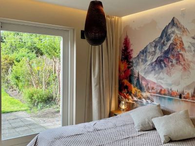 Luxury Japandi garden apartment