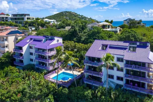 Cruz Bay Vista - Lavender Hill One Bedroom Condo - Walk to town. Unit 4W
