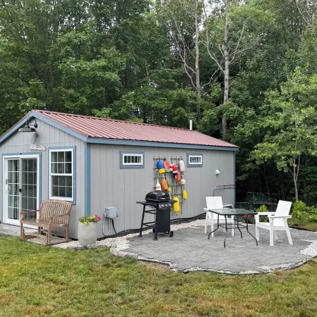 Oceanside Acadia Artist's Studio with high end finishes and local character