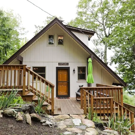 Escape the ordinary, discover the tranquility & warmth of this  A-Frame cabin