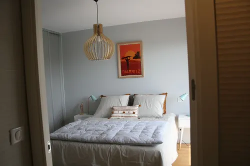 Appartement 3 Chambres vue Phare de Biarritz, Bord de Plage Avec Grande Terrasse