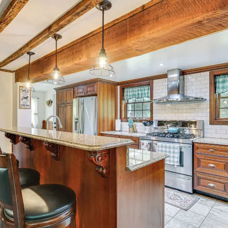 Game Room and Yard Greentown Home Near State Park