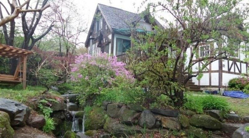 펜션 정원 풍경