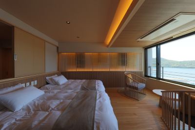 エグゼクティブフロアスーペリア、バス付きハリウッドツイン、オーシャンビュー 隠岐の島・美味しい海の宿 隠岐プラザホテルの写真