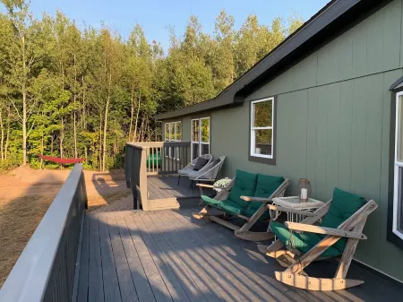 Lake Superior views from this private Robin's Nest in the northern woods