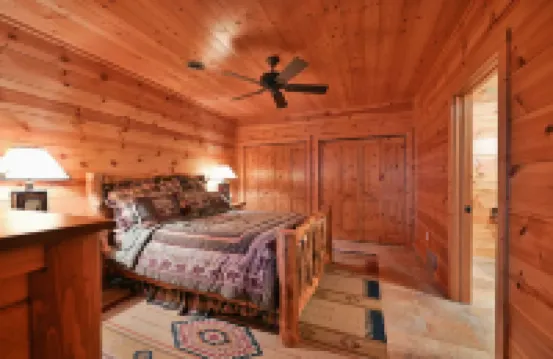 Custom-Built Log Cabin Family Friendly Home on Round Lake, Close to Trails!