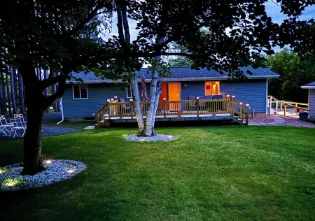 Ride your ATVs and snowmobiles directly from the house!