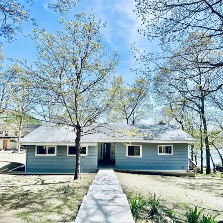 Waterfront House With Dock And Private Beach