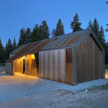 Modern rustic getaway located on the Stillwater River