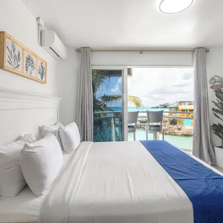 Maho Beach House - Petit Studio Océanique - Charmante Vue