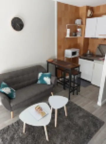 Studio type T2, hypercentre, furnished with air conditioning and parking