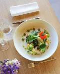 Eco-Domaine la Fontaine - Hotel-Spa - 300 m Plage de la Fontaine Aux Bretons - 朝食