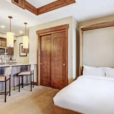 Luxury Studio  Steps from Winter Activities, Sleeps 4! Studio Bedroom Condo by RedAwning