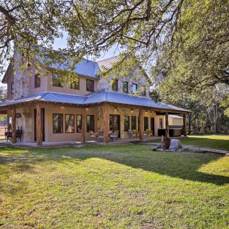 Riverfront Blanco Home w/ Shaded Porch + Hot Tub