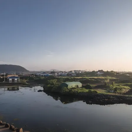 Jeju Flyjin House Pension Отели рядом с достопримечательностью «Пляж Джимйонг»