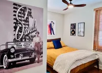 5BR Hollywood-Glam-Themed Historic Home + Sauna, Sleeps 12
