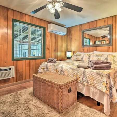 Near Hiking Trails: Woodsy Pine Cabin w/ Fire Pit