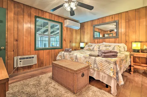 Near Hiking Trails: Woodsy Pine Cabin w/ Fire Pit - WiFi