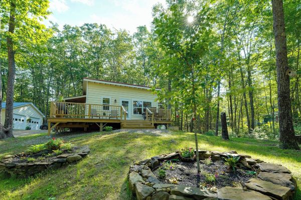 Private Dock & Deck: Tranquil Dam Pond Cottage!