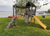 Gun Lake Cute Little Cottage Steps from Beach w Boat Slip.