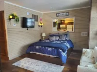 Main floor studio well-furnished room.  Unit 2 with bath/shower bidet toilet