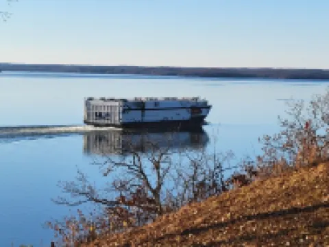 The Barge Inn has amazing views of beautiful Kentucky Lake.