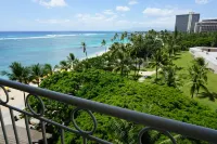 Waikiki Beach ocean view studio with pool access right on the white sand beach.