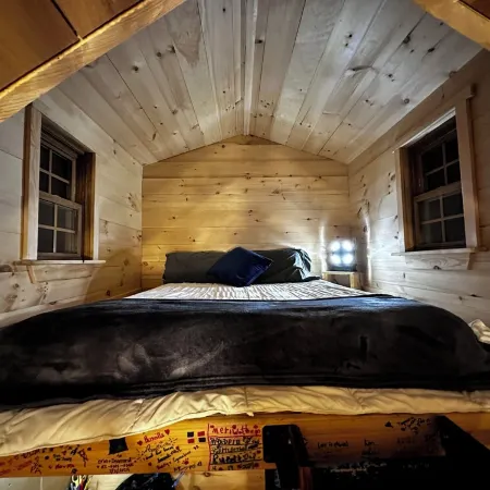 Tiny House with Private Hot Tub on 100 Acres