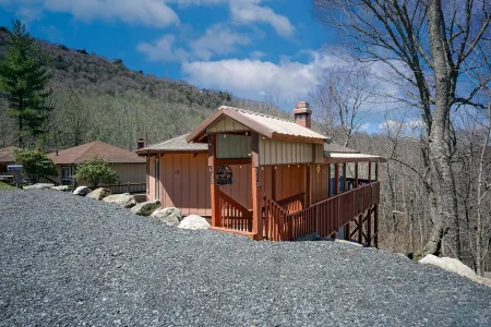 Cozy Treehouse steps from Beech Mtn ski resort, Restaurants, Trails and Fishing!