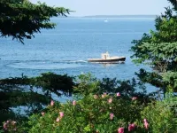 Aldernest Loft - Acadia Park/Mount Desert Island -walk across lawn down to shore