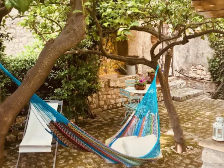 Sermoneta Historic Stone Village House with Pool in a Medieval Hill Town Close to Rome and Naples