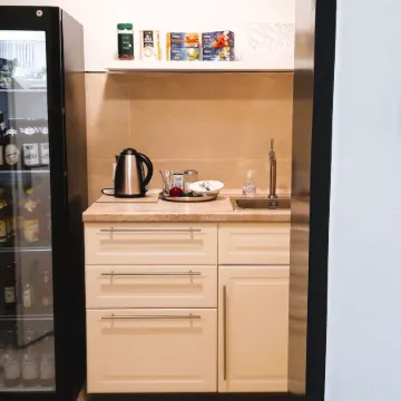 Hotel-Etage Apfelrot