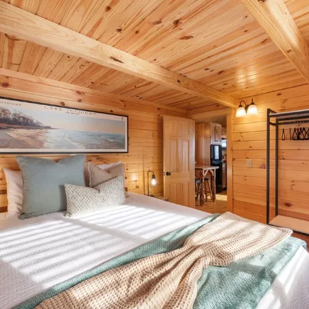 Tiny Log Cabin on Lake Michigan Shore_Full Week Rental