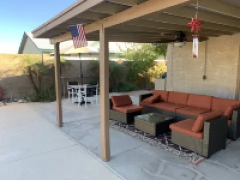 Desert Escape with Private Heated Pool & Backyard