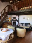 Half villa 200m from the beach with sea view.