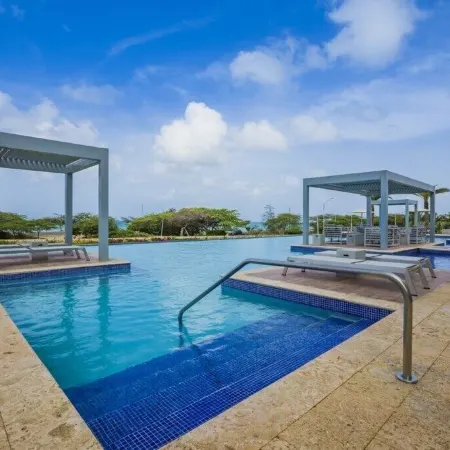 Aruba Luxury Beach Oceanfront residence at Azure minutes to Eagle and Palm beach