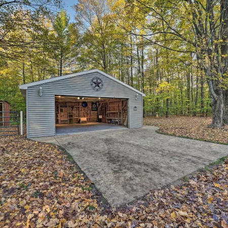 Secluded & Rural Frederic Home w/ Barn on 25 Acres