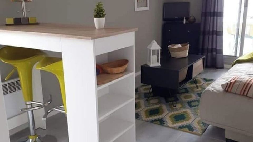 Lovely studio facing the port of Arcachon and close to shops