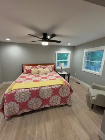 Year-round 3BR/2BA trailside house & 4 electric campsites near Lake Missaukee