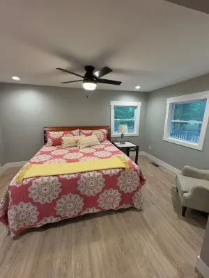 Year-round 3BR/2BA trailside house & 4 electric campsites near Lake Missaukee