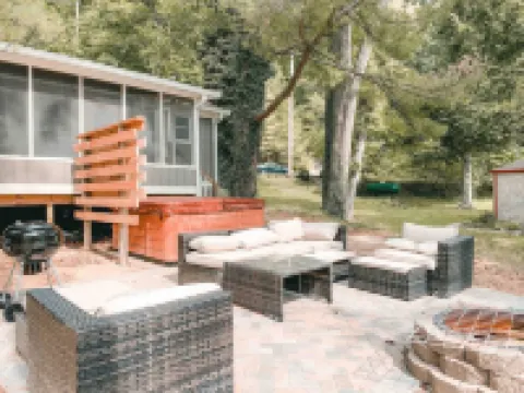 Two Lakefront Cabins Next Door