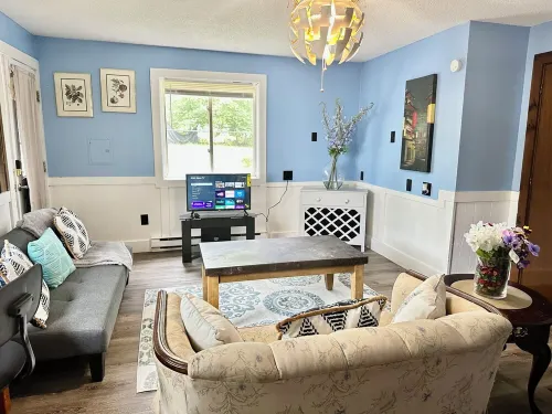 House dwelling that combines The bedroom kitchen and living area into one space Hotels in Biddeford