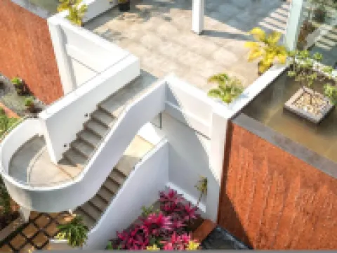 Modern 2bhk w Pool Access 5km to Coco Beach Hotels in Nerul