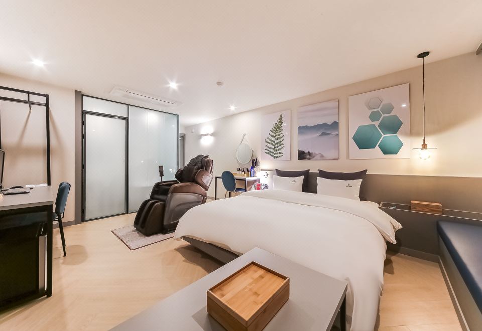 숙소 복층 침실